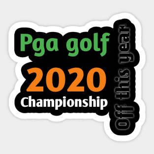 Pga golf professional Sticker